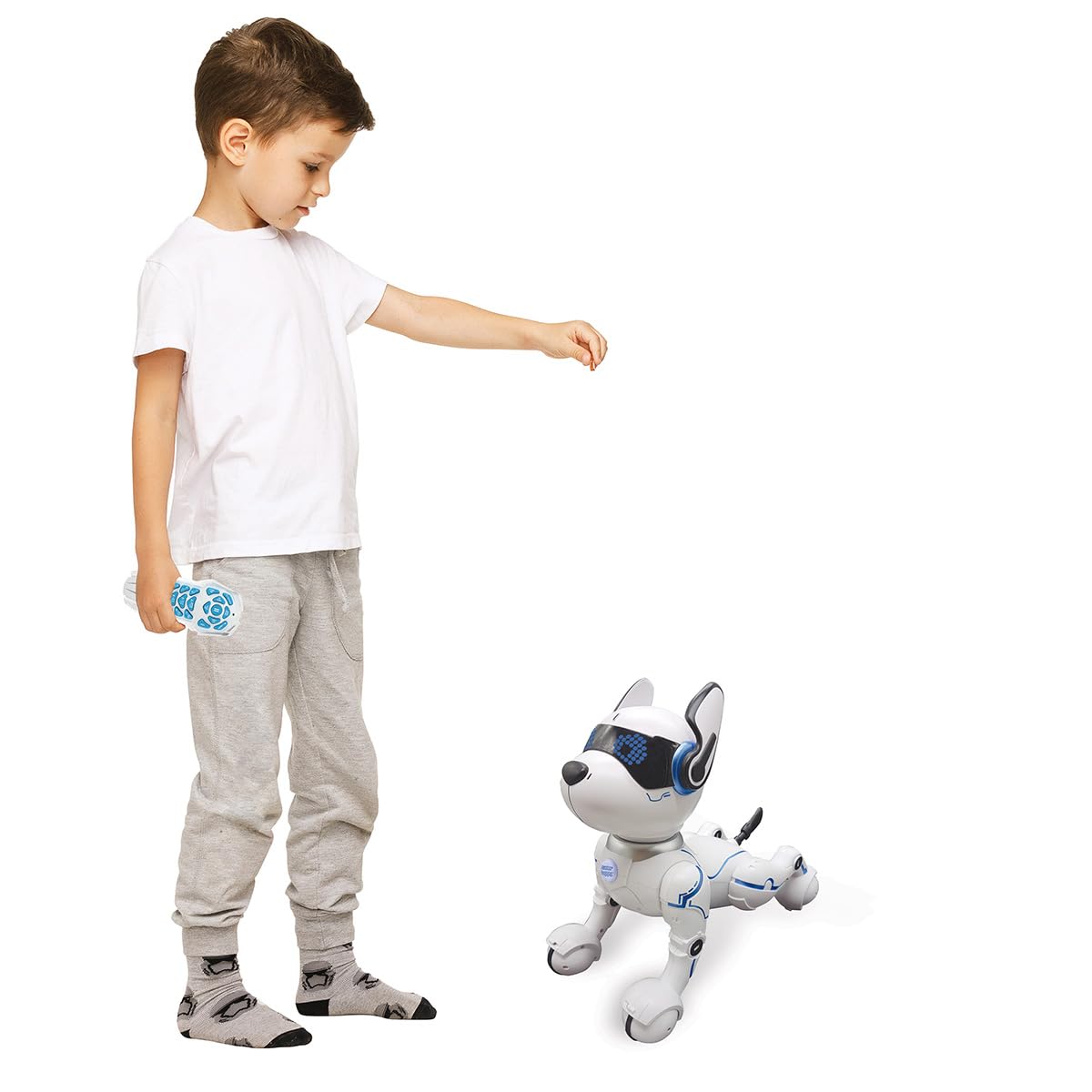 Lexibook Power Puppy - My Smart Dog Robot to Train - Programmable Robot with Remote Control, Training and Gesture Control Functi