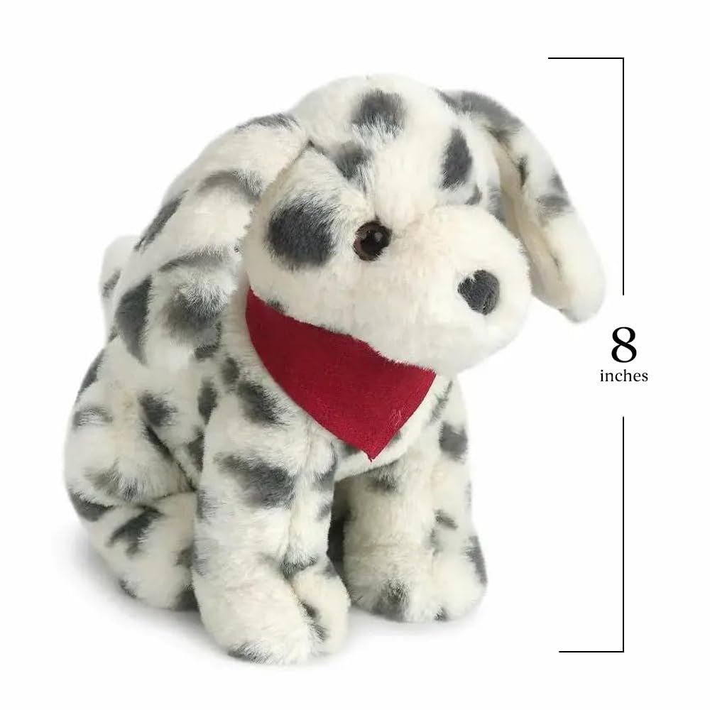 MON AMI Smudge Dalmatian Dog Stuffed Toy - 8   Dog Plush Stuffed Animal  enhanced Dog Toy Gift for Kids  Holiday Plushies for Children