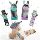 Wrist Rattle Foot Finder Sock for 0-36Months Baby Boys and Girls, Newborn Baby Soft Hand & Feet Rattle 0-3 Years, Arm Leg Babies