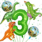 Dinosaur 3Rd Birthday Decorations, Dinosaur Birthday Party Decorations With Giant Inflatable Dinosaur Balloons 40 Inch Helium Foil Mylar Number 3 Balloons For Dinosaur Theme Birthday Party Decorations
