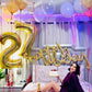 Gold Number 7 Birthday Balloon 40 Inch, Digital Balloons For 7 17 27 70 73 77 Party Celebration Decorations Supplies, Mylar Foil