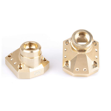 KYX Racing CNC Machined Brass Front Rear Axle Housing Output Differential Cover Upgrades Parts Accessoriesfor 1/10 RC Crawler Ca