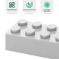Unirolic Classic Building Bricks, 100 Piece 2X4 Building Blocks Stem Creative Building Toys Compatible With All Major Brands, Moc Building Bricks Diy Play Set For Kids(Light Grey)