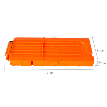 Flip Clip Upgrade Kit, 2 Pack 12-Dart Quick Reload Clip With 30 Dart Refill Pack For Nerf N-Strike Elite Series (Orange)