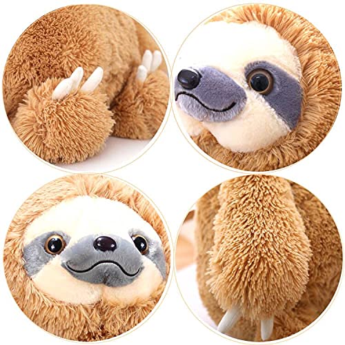 Winsterch Large Plush Sloth Stuffed Animal, Plush Stuffed Animals, Large Plush Sloth Toys,Cute Sloth Plushies Toy, Gifts For Boys And Girls