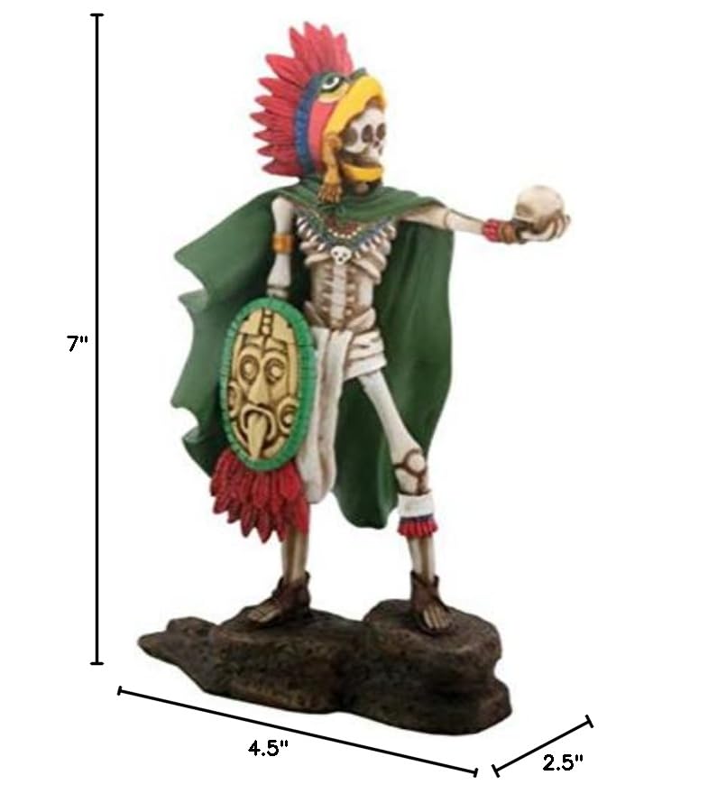 Ytc Aztec Eagle Warrior Skeleton With Shield