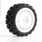 4Pcs Rubber Tire Plastic Wheel Tyre for Tamiya XV-01 XV01 TA06 TT-01 TT-02 PTG-2 RC Rally 1/10 RC Car Upgrades Parts Accessories