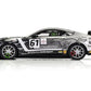 Scalextric Ford Mustang Gt4 Academy Motorsport 1:32 Slot Race Car C4221, Black & Gray