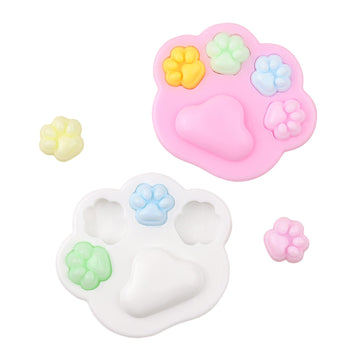 Anboor 2Pcs Cat Paw Squishies Toys,Colorful Squeeze Paw Palette Toy For Kids,Sensory Toy Relief Stess Toy Set For Kids Adult,Kawaii Animal Paw Fidget Toy Novelty For Party Birthday