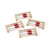 hand2mind 20-Bead Wooden Rekenrek Abacus Set of 4, Math Manipulatives for Kids, 6"x1"x3", Learn Counting and Numbers