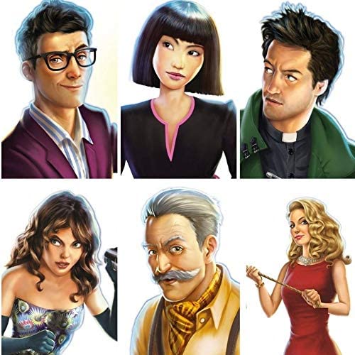 Clue Board Game Replacement Card Set All (21) Cards  Suspects Rooms/Locations