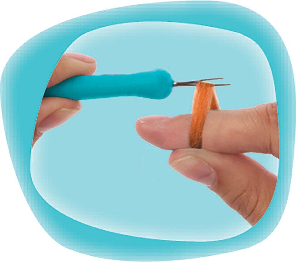 ORB The Factory Fluffables Pumpkin Arts & Crafts, Orange/White/Yellow, 5.75 x 2 x 6