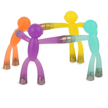 Laleay Magnetic Men, Whimsical And Colorful Humanoid Magnetic People Toys, 4Pcs, Synthetic Resin