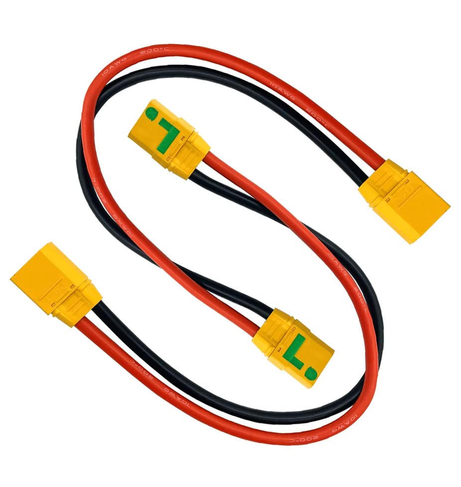 Jiechun Xt90-S Anti-Spark Female To Xt90 Male Plug Extension Wire Cable Lead Silicone Wire 10Awg For Rc Lipo Battery Fpv Drone L