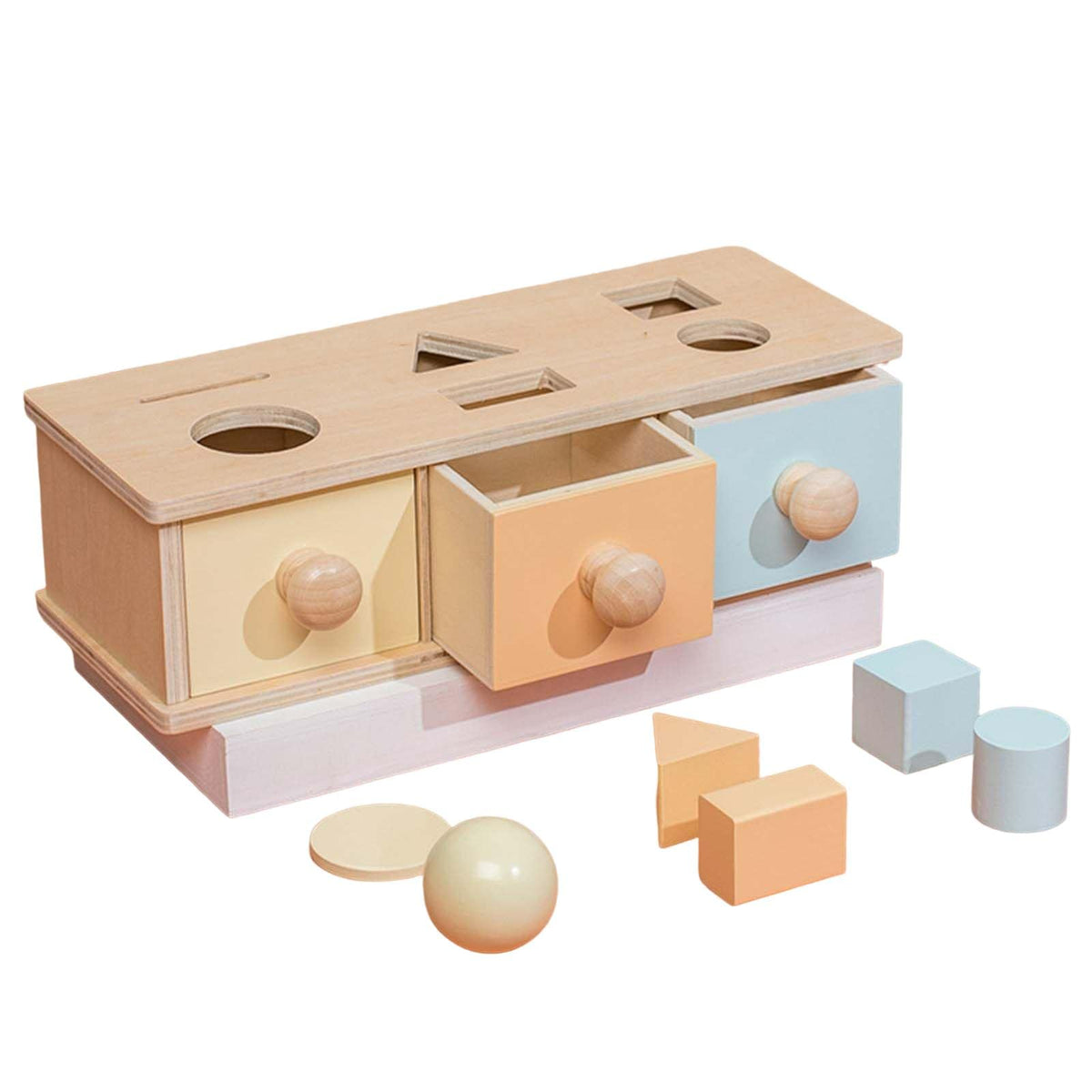 Ilsmysutra Montessori Object Permanence Box With Drawer Early Educational Toys Gifts|Toys For Baby|Developmental Baby Toys