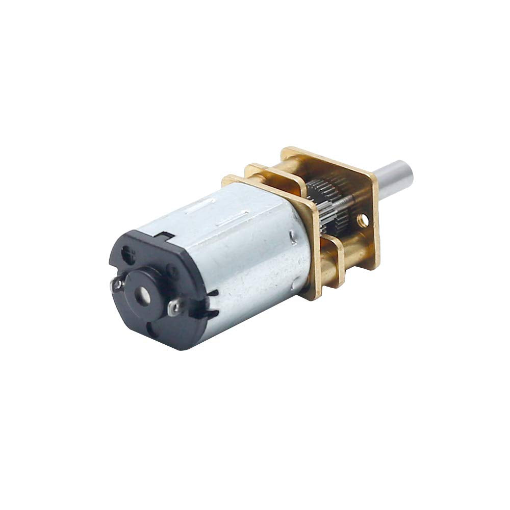 Augiimor 2PCS DC 6V 250RPM Speed Reduction Motor N20 3mm Shaft Mini Metal Gearwheel Gear Motor with Full Metal Gearbox Micro Mot