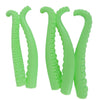 5 Silicone Finger Tentacle Puppets Green
