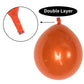Chrome Orange Balloons 12 Inch, Double-Layered Metallic Dark Orange Balloons, Shiny Thick Chrome Metallic Burnt Orange Latex Helium Balloons For Birthday Wedding Graduation Party Decoration Supplies