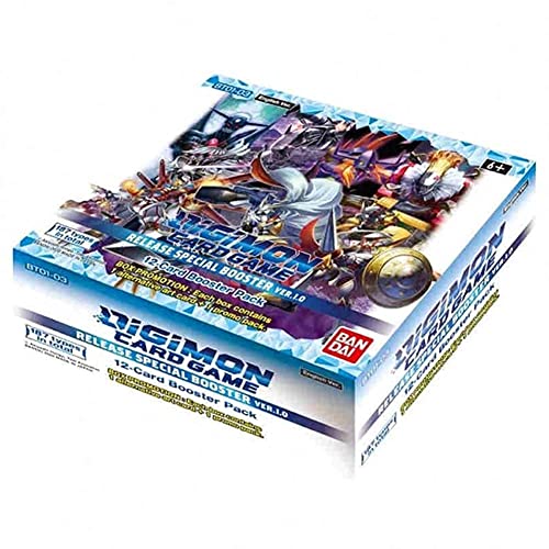 BANDAI Digimon Card Game Booster Box - Release Special Booster Version.1.0, Mixed Colours, Paper Material