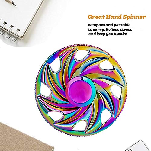 Scione Metal Fidget Spinner, Sensory Hand Fidget Toy 5 Pack-Anxiety Toys Stress Relief Reducer, Party Favors For Kid Adult, Easter Day Gifts For Kids, Classroom Prizes, Party Favors Supplies
