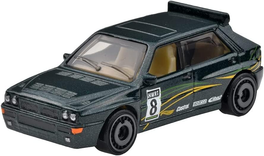 Lancia Delta Integrale #8 Green Metallic with Graphics Rally Champs Series Diecast Model Car HHF56