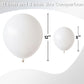 Jobkoo 5 Inch White Balloons, 60Pcs Small White Balloon Matte White Latex Balloons For Arch 5'' Mini White Party Helium Balloon