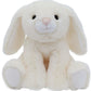 Mikee Fluffie Easter Bunny Stuffed Animals With Clothes & Bow Tie,Safe Material Soft Washable Stuffed Bunny,Cute Plush Toy Rabbi