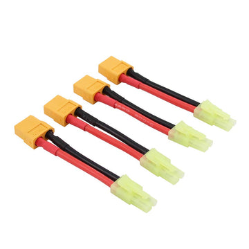 OliRC 4pcs XT-60 XT60 Female to Plug for Micro Mini-Tamiya Male Connector Adapter(C19-4)