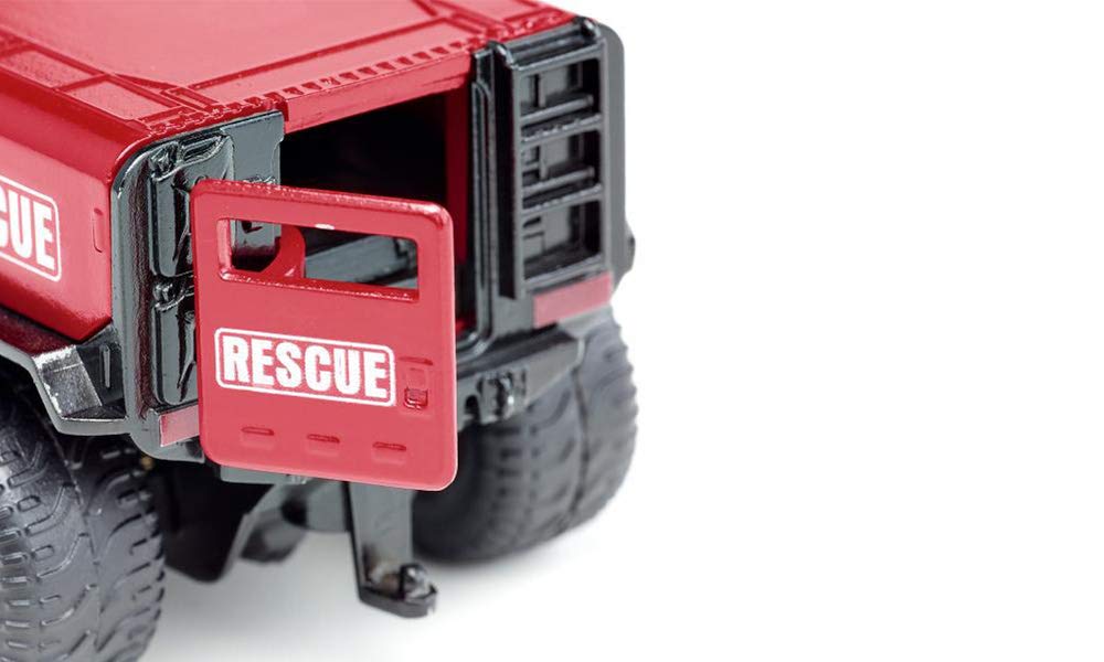 Siku 2307, GHE-O Rescue Vehicle, 1:50, Metal/Plastic, Red, Multi-Functional, Compatible Models at The Same Scale