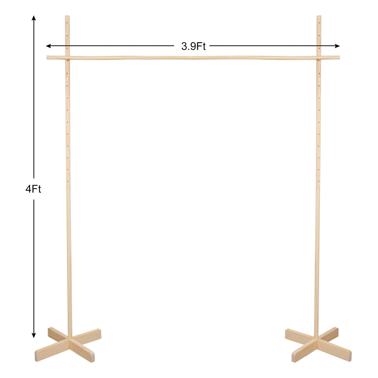 Gothink Wooden Limbo Game For Kids Adults, 4.7Ft Tall Limbo Pole How Low Can You Go Outdoor Game Set Great For Luau, Cookout, Po