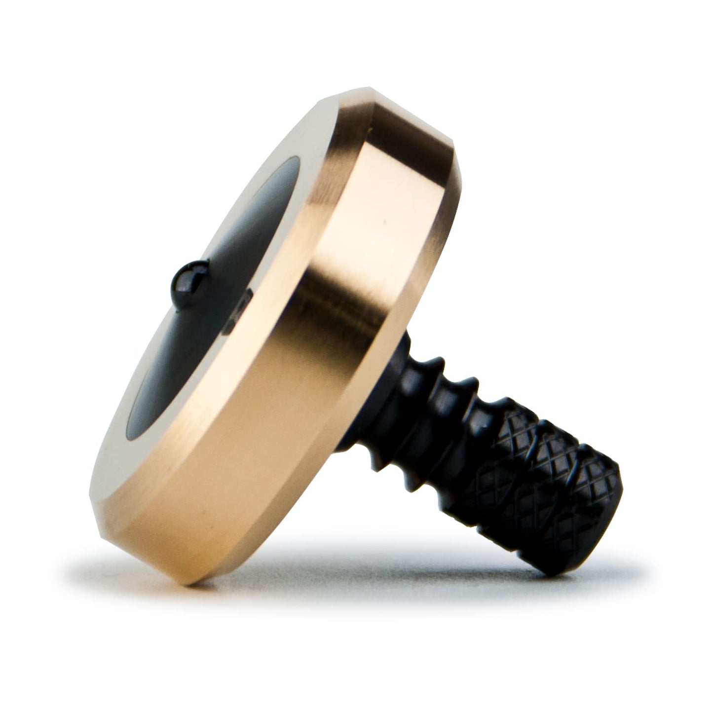 DjuiinoStar enhanced Spinning Top  Brass Collar with Zirconium Stem  8-10 Minutes  High Precision EDC Desktop Toy DST-811R