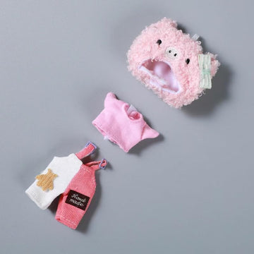 Ob11 Doll 1/12 Scale Cute Animal Style Doll Clothes Set Doll Birthday, Bjd Doll Accessories - B