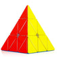 Dweezhet Triangle Pyramid Magic Cube Speed Puzzle Toy for Kids, Creative & Speed Stickerless Magic Cube (Pyraminx,Multicolor)