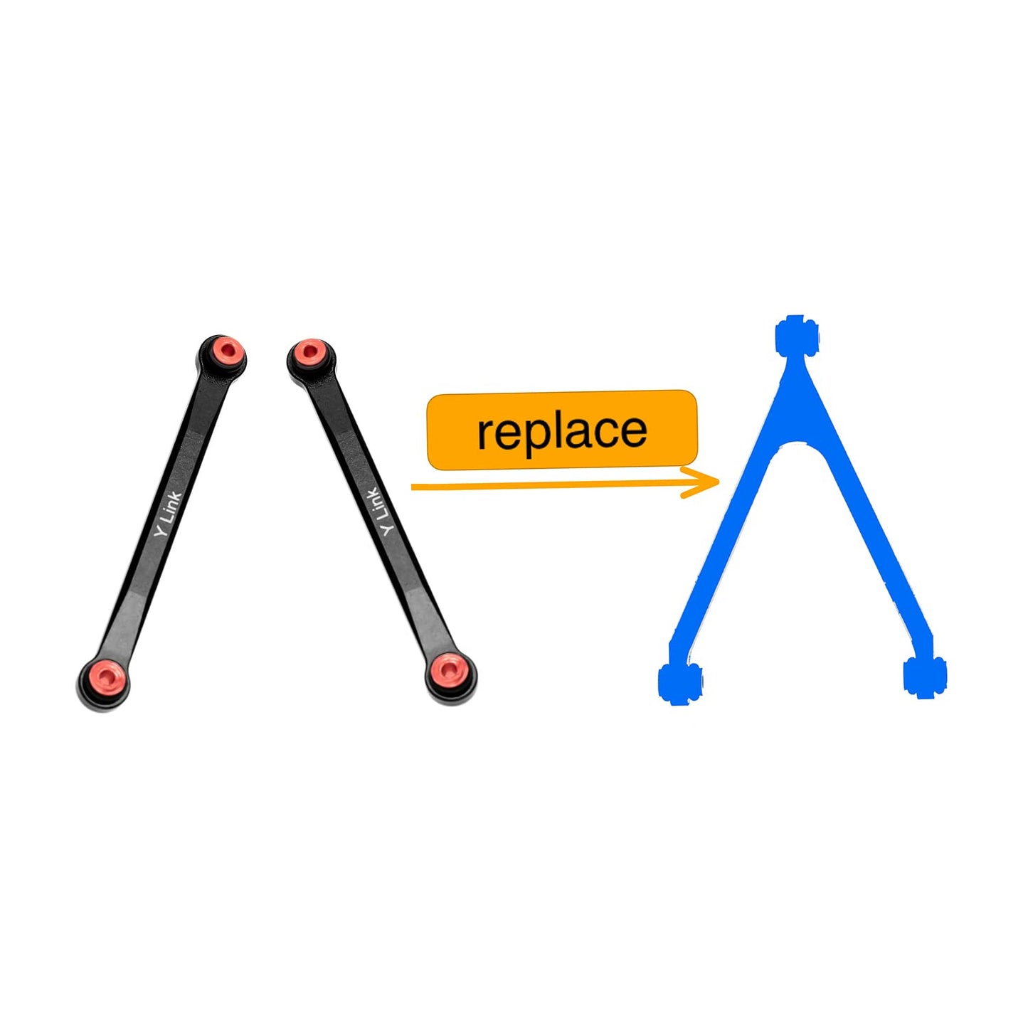CODA RACING High Clearance Links Set Steering Rod Tie for AXIAL 1/24 SCX24 AXI00001 C10 AXI00002 Wrangler JLU AXI00006 Bronco Up