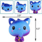 Anboor 3.9 Inches Squishies Cat Galaxy Ice Cream Kawaii Soft Slow Rising Scented Animal Squishies Stress Relief Kid Toys Collect