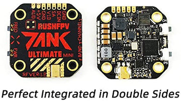 SoloGood Rush Tank FPV Transmitter 5.8GHz 48CH Mini PIT/25/200/500/800mW VTX Video Transmitter 20x20mm External-Audio MMCX Elbow