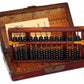 Asian Home Vintage Wooden Bead Abacus ANT008 with Leather Instruction Manual