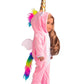 sweet dolly 18 Inch Doll Clothes Unicorn Onesie Pajamas Rainbow Color Hair Bow Clips Costume Fits 18 Inch Doll (Doll Not Include