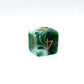 CREEBUY Polyhedral DND Dice Set Green White RPG Dice for Dungeon and Dragons D&D Pathfinder MTG Role Playing Games 7-Die Dice