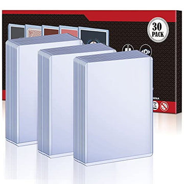 30 Count Toploaders Card Sleeves For Trading Cards, Thick Hard Penny Card Sleeves Card Protectors Fit For Stardard Cards, Baseball Cards, Sports Cards, Mtg Cards