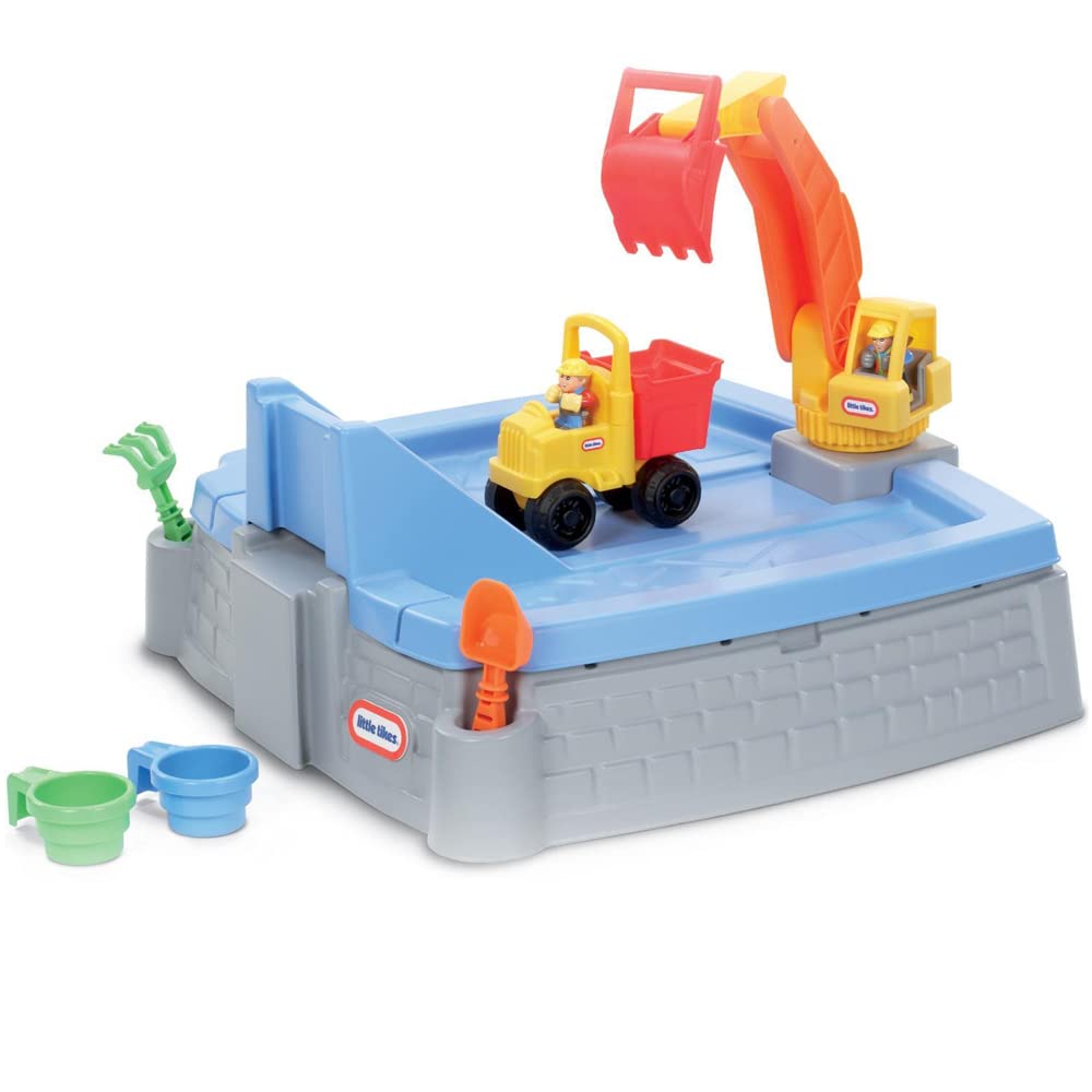 Little Tikes Big Digger Sandbox - Plastic, 28.5''L x 51''W x 25''H, White, Model 624520M