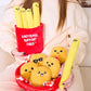 WHAT DO YOU MEME? Emotional Support Fries Plushies Set - 5 Cuddly Toys in Yellow, Red, White, Black - One Size, Model ESF504