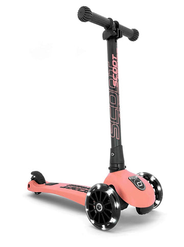 Scoot & Ride Stand-Up Push Scooter For Children Ages 3-6, Highwaykick 3, Peach