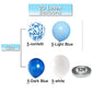 Silver One Balloon For First Birthday 22Pcs, Number 1 Balloon, 40 Inch Silver One Balloon With Blue White Balloons For First Birthday, Boy 1St Birthday Balloons, Large Big Silver 1 Balloon