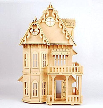 Nwfashion 17' Wooden Dream Dollhouse 2 Floors With Furnitures Diy Kits For Christmas Party Dollouse (Gothic Furnitures Sets)