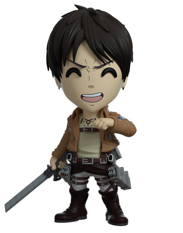 Youtooz Eren Vinyl Figure, 4.5' Anime Figures Eren Yeager From Attack On Titan Anime Series, Detailed Collectible Figure - Youtooz Attack On Titan Collection