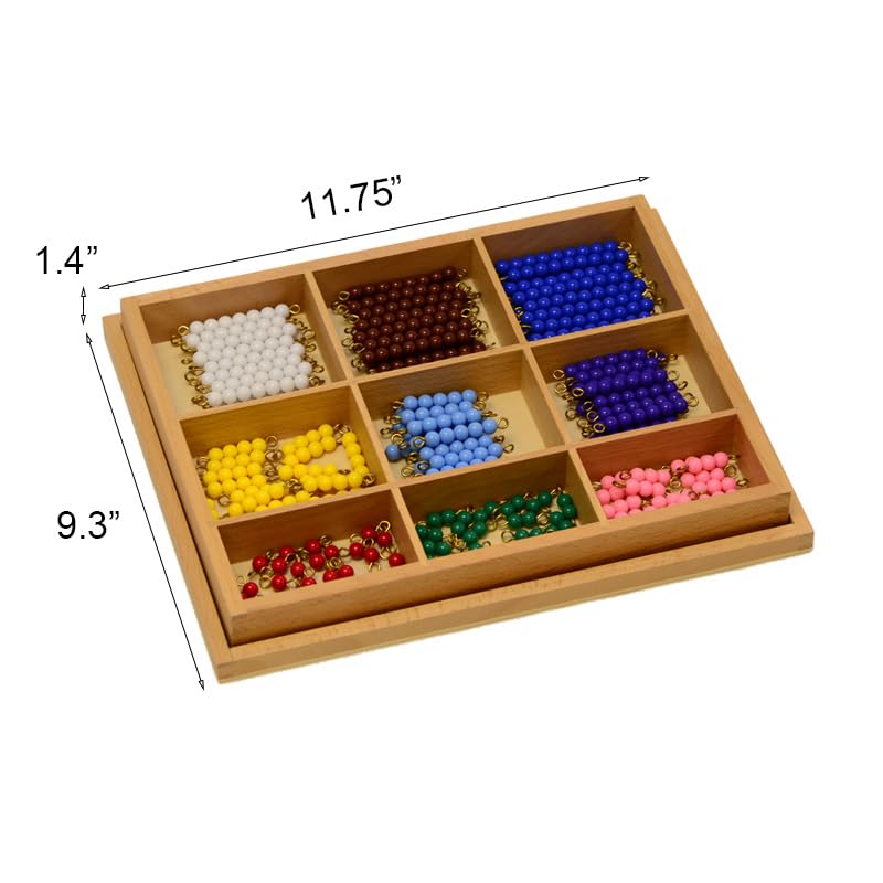 Elite Montessori Checker Board Beads - Multicolor, Metal, Model E.085.1