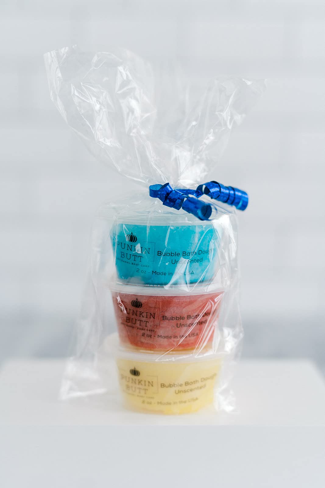 Punkin Butt Bubble Bath Dough - Natural Handmade Moldable Soap for Colorful Sensory Play at Bath Time