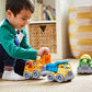 Green Toys Construction Vehicle Set, 3-Pack - Pretend Play, Motor Skills, Kids Toy Vehicles. No BPA, phthalates, PVC. Dishwasher