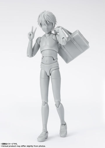 Tamashii Nations - Tamashii - Body-Kun -School Life- Edition Dx Set (Gray Color Ver.), Bandai Spirits S.H.Figuarts Action Figure